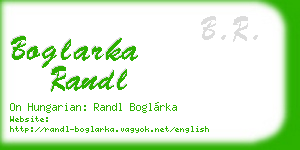 boglarka randl business card